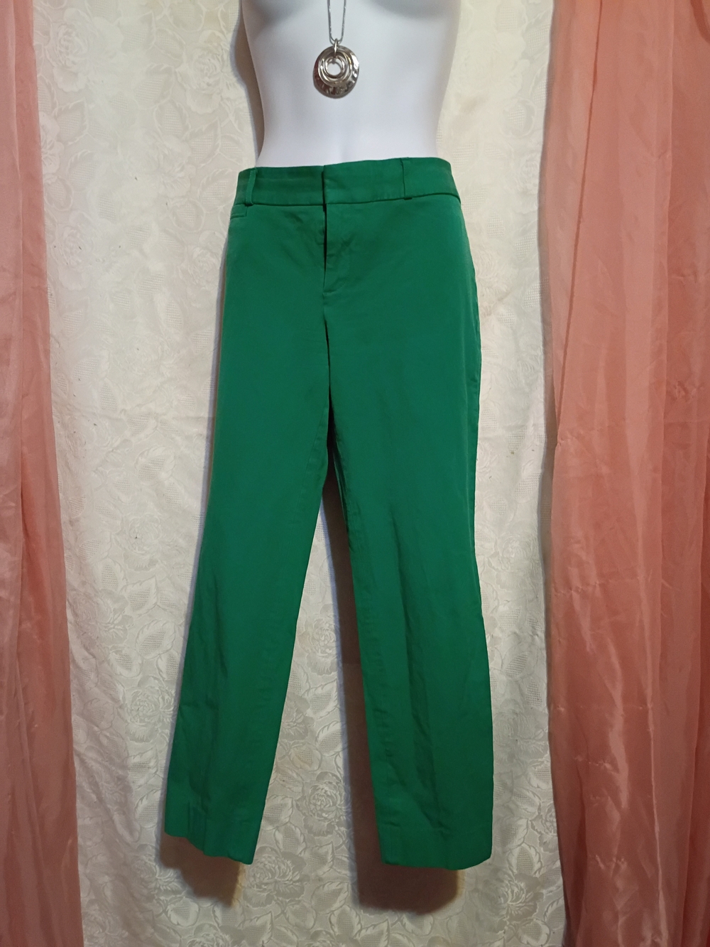 Banana Republic Ladies Emerald Straight-Leg Women's Pants Sz 6